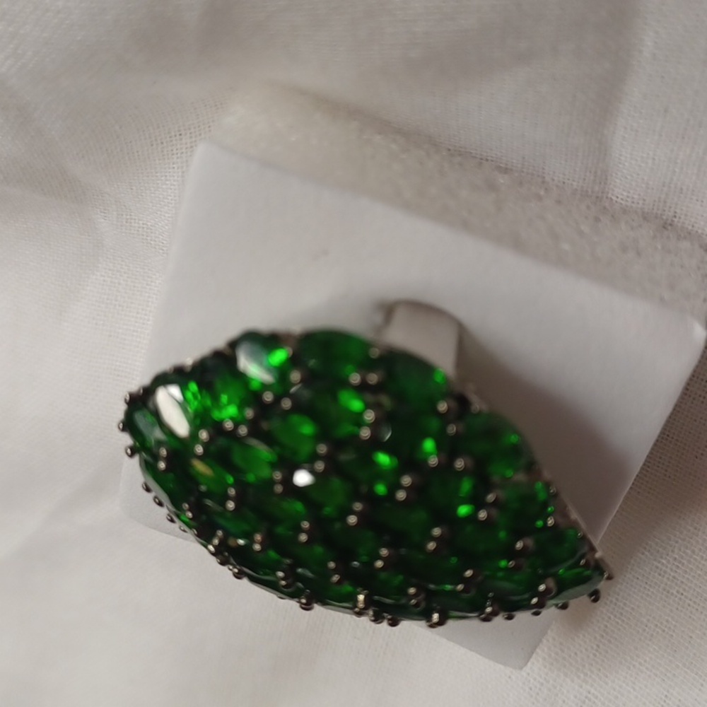 Chrome diopside ring. - Picture 8 of 10